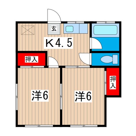 Ysフラッツ A棟の物件間取画像